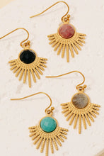 Load image into Gallery viewer, Lhe752335 Fashion Earring Stainless Steel Jasper Stone 4 Colors