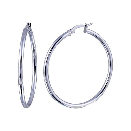 Lhehp02-9 Sterling Silver Hoop Earring 20mm-3/4''