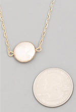 Load image into Gallery viewer, Lhn66059 Fashion Necklace Real Pearl Coin