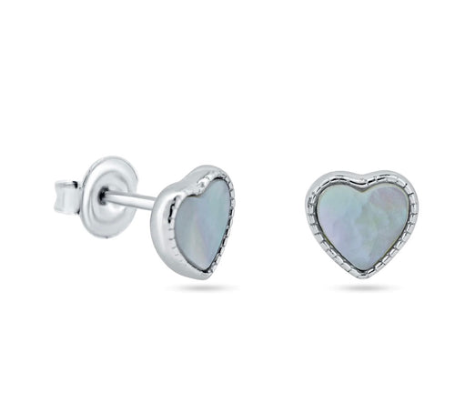 Lhe0136249 Sterling Silver Earring Mother Of Pearl