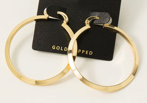 Lhe994946 Fashion Hoop Earring Gold Dipped  Hoop