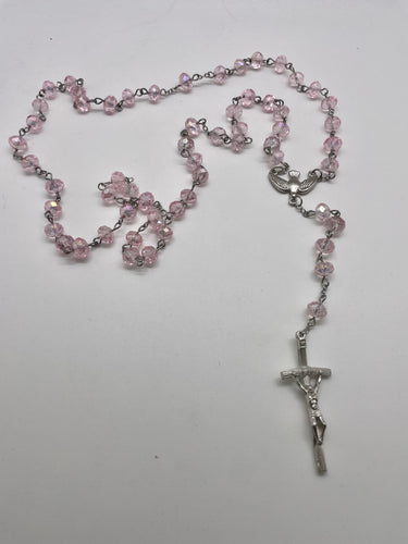 Lhn2779 Crystal Pink Rosary