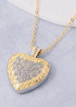 Load image into Gallery viewer, Lhn27559 Fashion Heart Necklace Two Tone