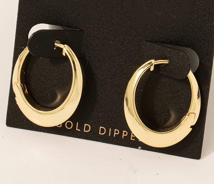 Lhe995678 Fashion Hoop Gold Dipped Earring