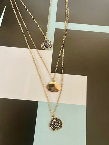 Lhn3165 Fashion Necklace Multi Chain Druisy Drops