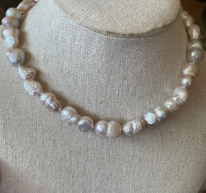 Lhpn137 Real Cultured Small  Pink Baroque Pearl Necklace**Minimum Pearl Orders 50.00 Wholesale