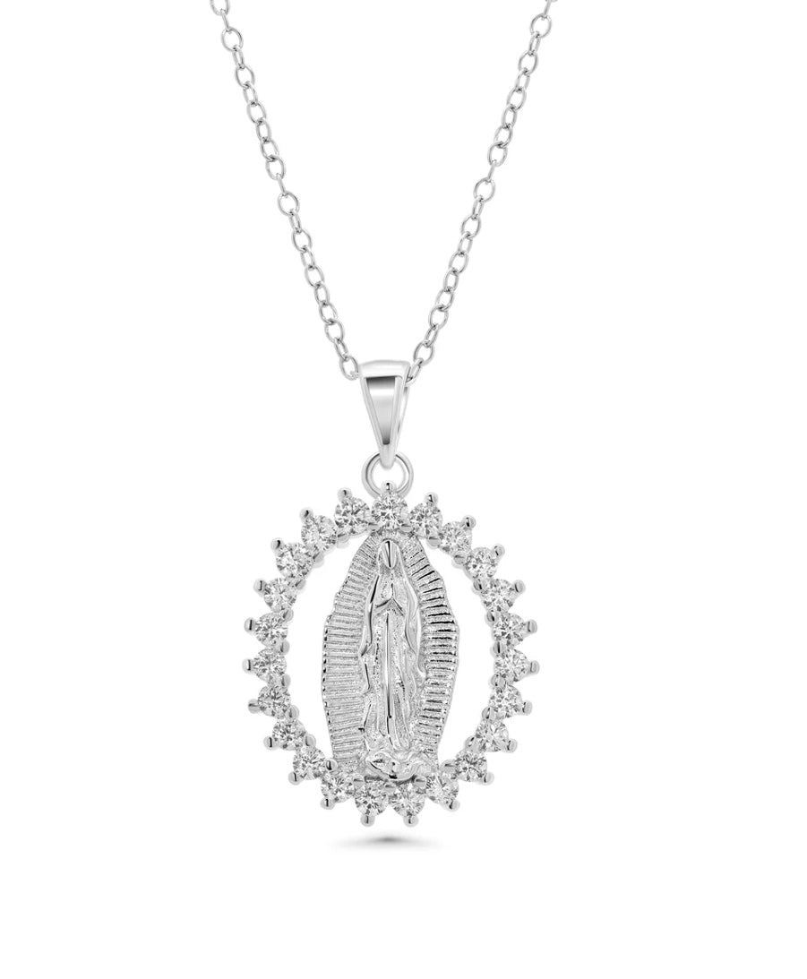 Lhp01861 *Sterling Silver Necklace Guadalupe OUT OF STOCK!!!