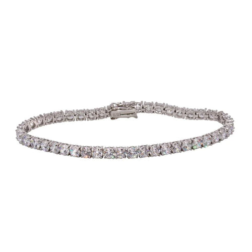 Lhb005659 Sterling Silver Tennis Bracelet Cz Stones