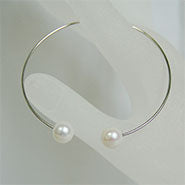 Lhbf135 Real Pearl Open Bangle *** volume discount