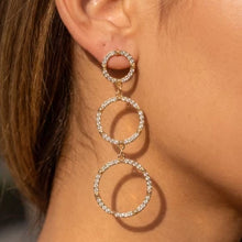Load image into Gallery viewer, Lhe117069 Fashion Graduated Circles in Crystal Silver/Gold