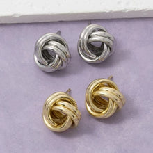 Load image into Gallery viewer, Lhe97749 Fashion Knot Earring Gold/Silver