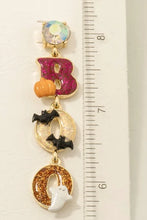 Load image into Gallery viewer, Lhe29099 Bring in the HALLOWEEN Fashion  Earrings Black/Cream
