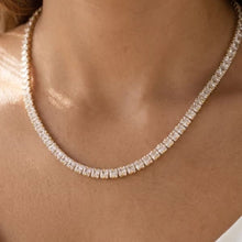 Load image into Gallery viewer, Lhn08139 Fashion Cz Necklace 17.5" Gold/Silver