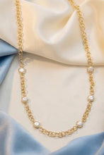 Load image into Gallery viewer, Lhn55159 Fashion Gold Pearl Neckace Chain