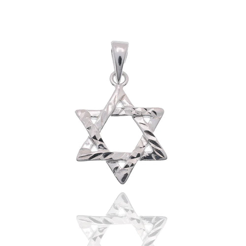Lhp00001 Sterling Silver Star of David Necklace+ 18