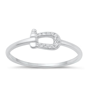 Lhr1073379 Sterling Silver Buckle Ring