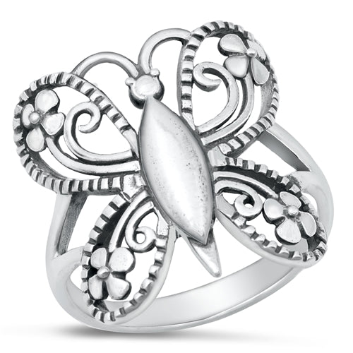 Lhr1450849 Sterling Silver Butterfly Ring