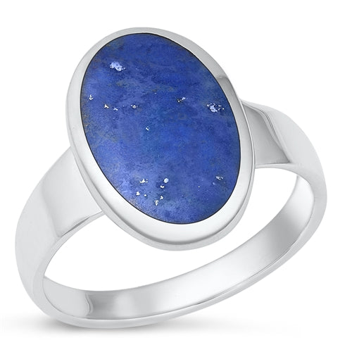 Lhr1315519 Sterling Silver Ring Blue Lapis