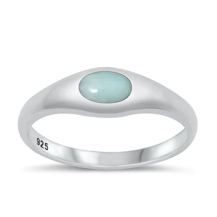 Lhr1317089 Sterling Silver Ring Larimar Stone ,Amethyst,Moon stone ,Tiger Eye