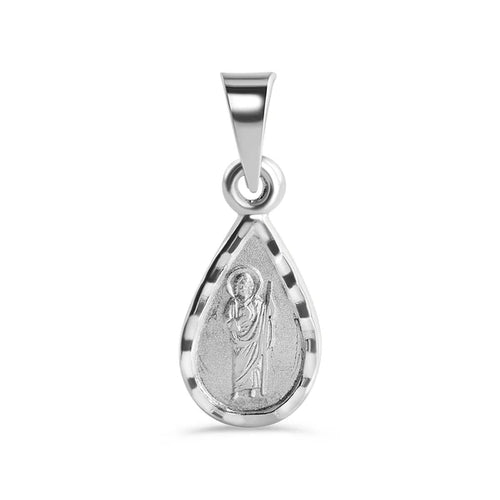 Lhpj006b Sterling Silver St.Jude Tear Drop 18'' Chain