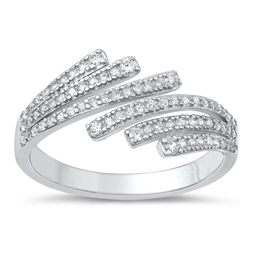 Lhr1073419 Sterling Ring Wrap CZ