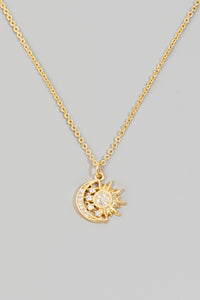 Lhn80879 Fashion Necklace Sun & Moon