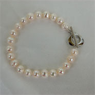 Lhb001 Cultured Pearl Bracelet 7-8mm & Toggle