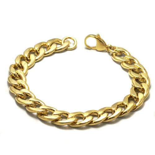 Lhb984-162g Stainless Steel Men's Bracelet Gold Plated *Minimum 6 pcs Any Style