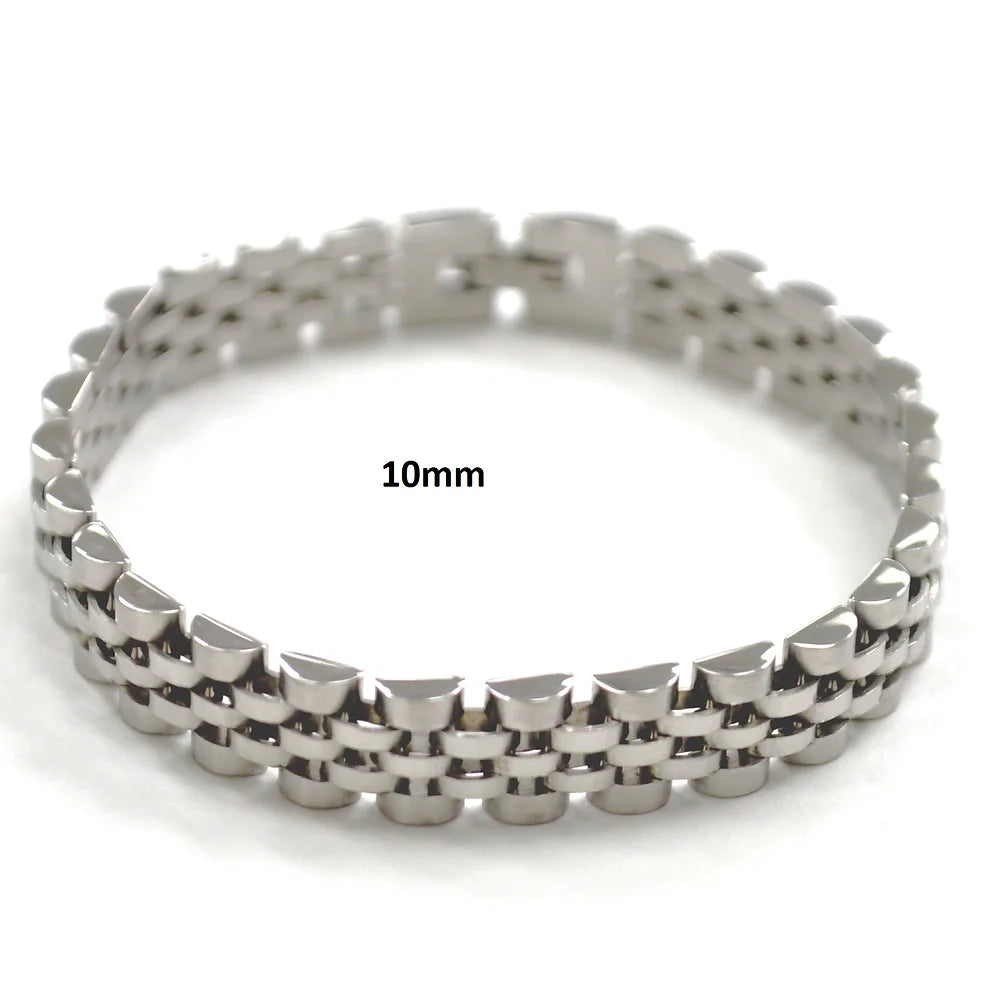 Lhb981-1725s-10 Stainless Steel Men's Bracelet Link *Minimum 6 pcs any Style