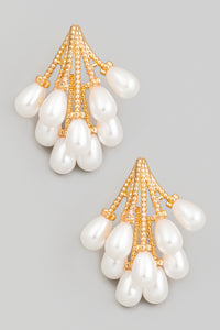 Lhe44089 Fashion Pearl Earring Drops