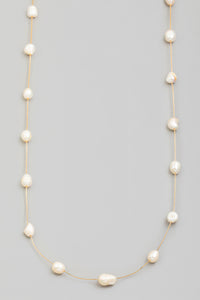 Lhn463339 Fashion Necklace  Pearl Charm