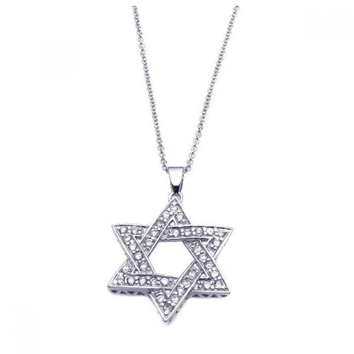 Lhp00902 *Sterling Silver Star of David  Intertwined
