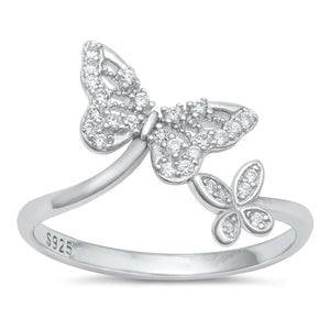 Lhr1073349 Sterling Silver Ring Butterfly Cz OUT OF STOCK!!!