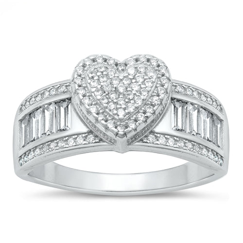 Lhr1073439 Sterling Silver Heart Ring