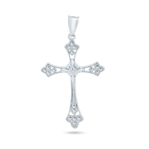 Lhp001099 Sterling Silver Cross Necklace 18'' Chain