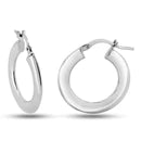 Lhe000349RH  Sterling Silver Hoop Earrings Assorted Sizes