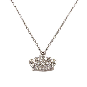 Lhp00036 Sterling Silver Crown Neclace