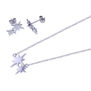 Lhset000548 Sterling Silver Star Set