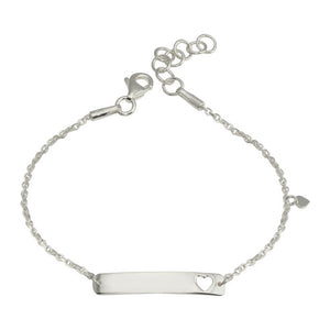 Lhb00078RH Sterling silver Id Children's bracelet