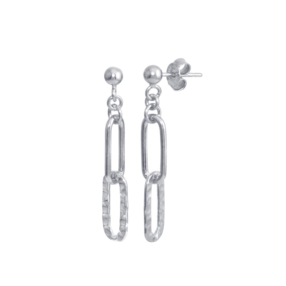 Lhe00090S Sterling Silver Earring Link Chain OUT OF STOCK!!!