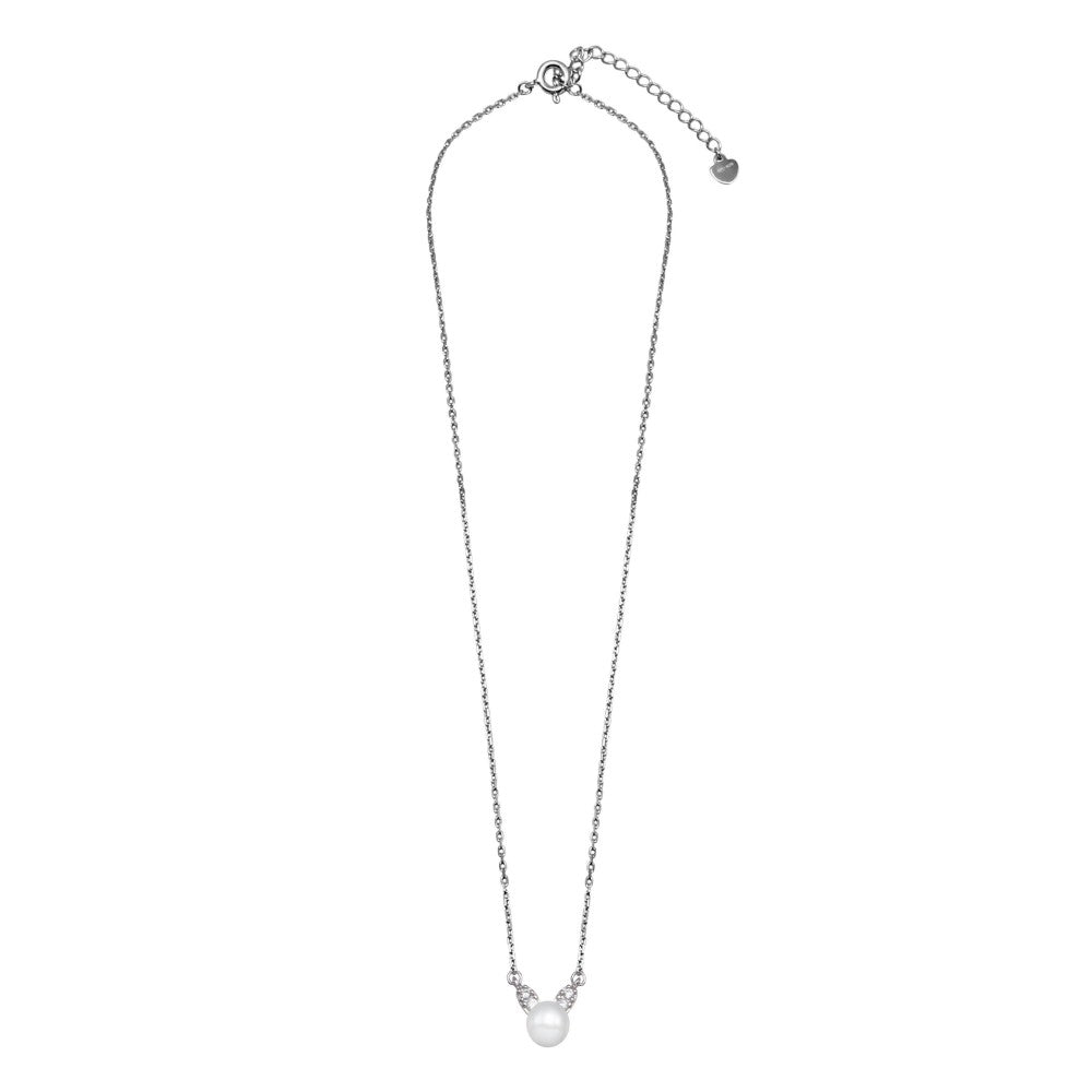 Lhn00096P Sterling Silver Delicate Pearl Necklace