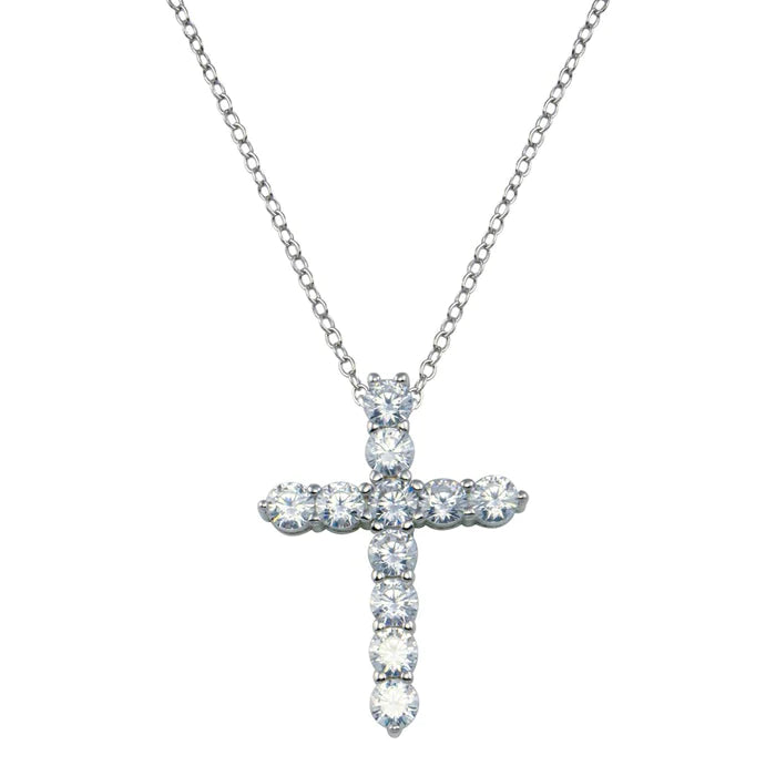 Lhp00097 Sterling Silver Cz Cross