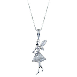 Lhn00189 Sterling Silver Necklace Fairy