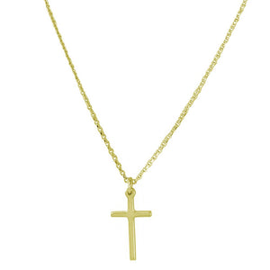 Lhp0047 Sterling Silver Cross Gold Plated