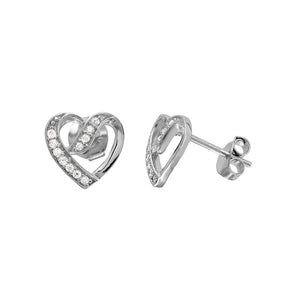 Lhe00503 Sterling silver Heart earring