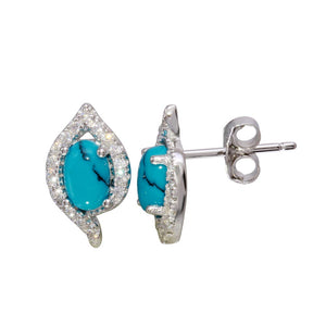 Lhe0577 Sterling Silver Turquoise earrings