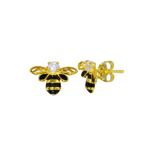 Lhe00712 Sterling Silver Bee Earring