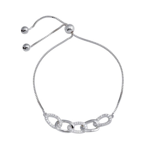Lhb00101 Sterling Silver Bracelet Links Adjustable
