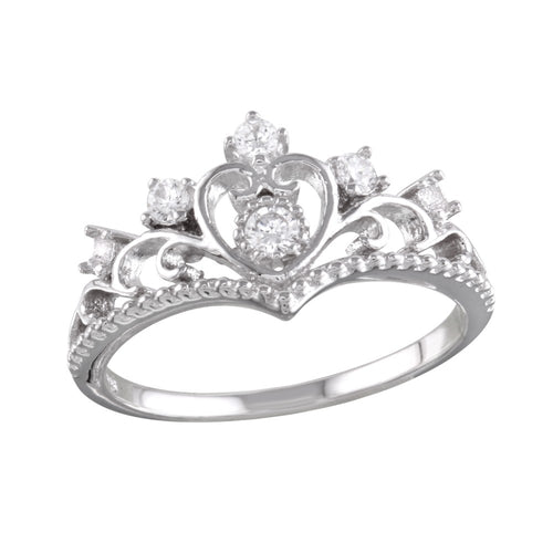 Lhr01161 Sterling Silver Crown Ring