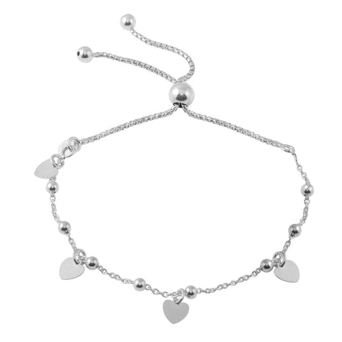 Lhb00127S Sterling Silver Heart Dangle Bracelet Out of stock!!!